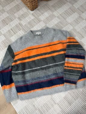 STAUD cashmere stripped sweater